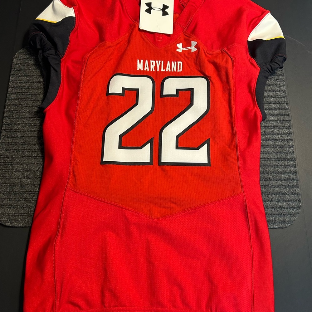 NWT UA Grid Authentic Maryland Terrapins Outlaw 2019 Jersey